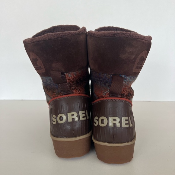 Sorel Tivoli II Aztec Blanket Tobacco Brown Women's Winter Boots, size8 - Picture 4 of 12